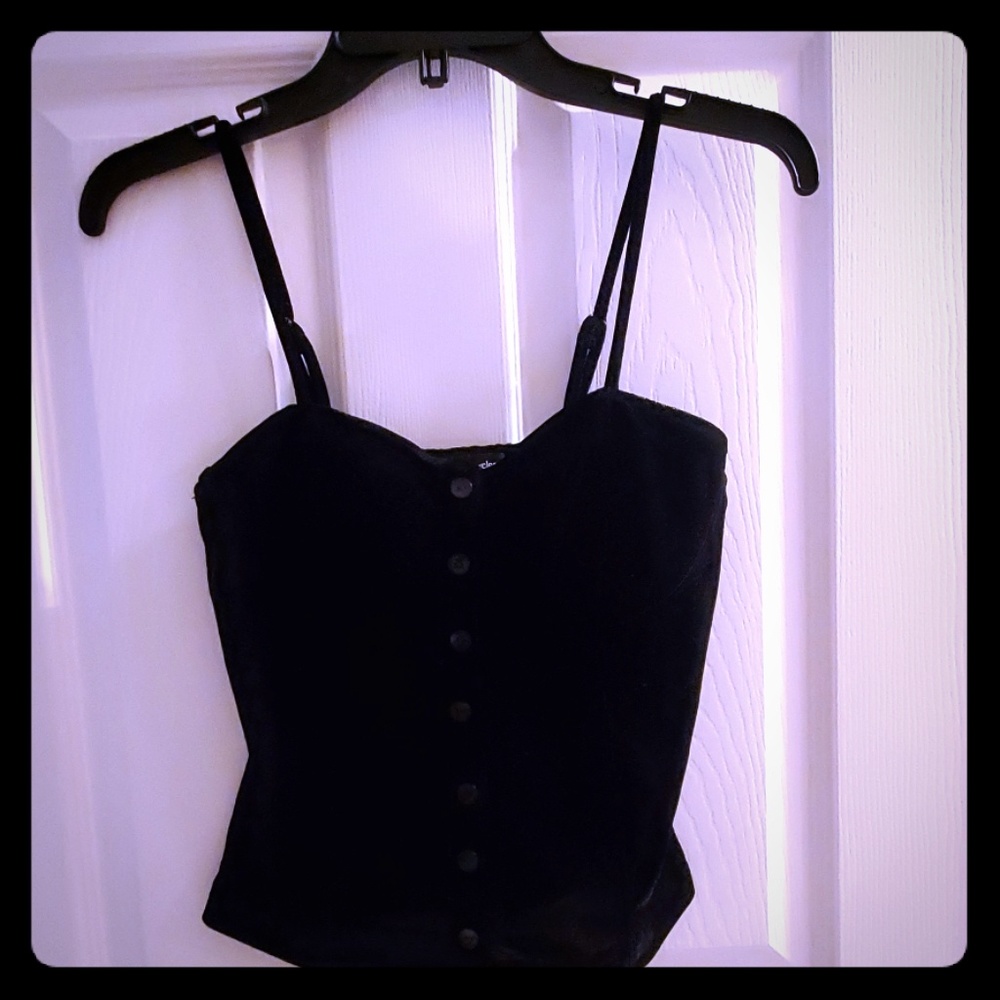 Black spaghetti strap top size M